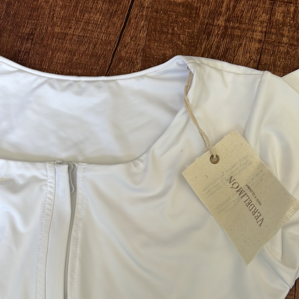 NEW with tag Verdelimon white Paradiso one piece swimsuit bathing suit bodysuit - Picture 6 of 10